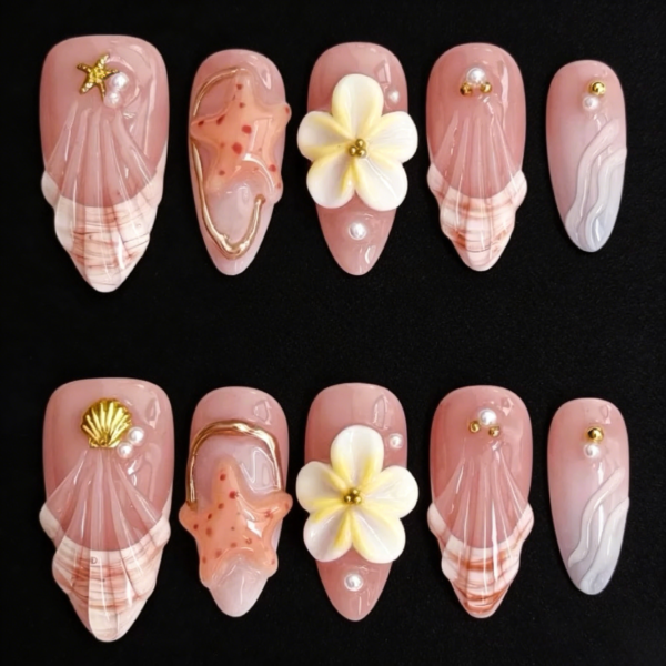 Exclusive Design Handmade Nail Art Press-On Nails Acrylic Nails